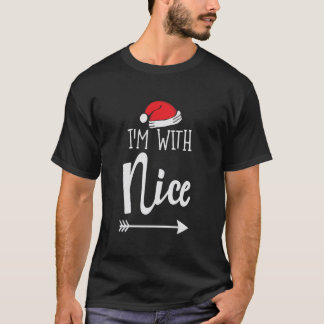 I'M With Nice I Christmas Twosome Gift Costume For T-Shirt