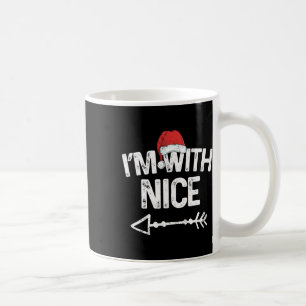 I'm With Nice Matching Christmas Couples Costume Coffee Mug