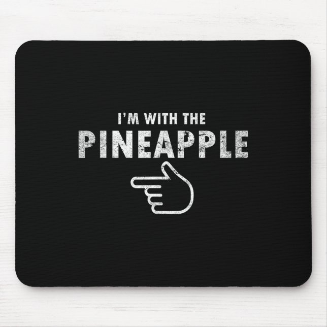 I'm With Pineapple Halloween Costume Fun Couples P Mouse Mat (Front)