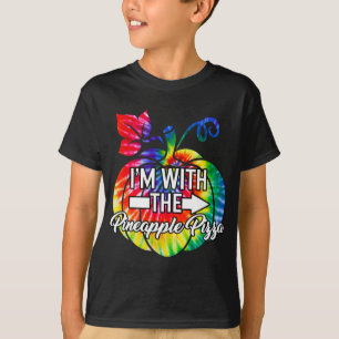 I'm With Pineapple Pizza Couple Matching Halloween T-Shirt
