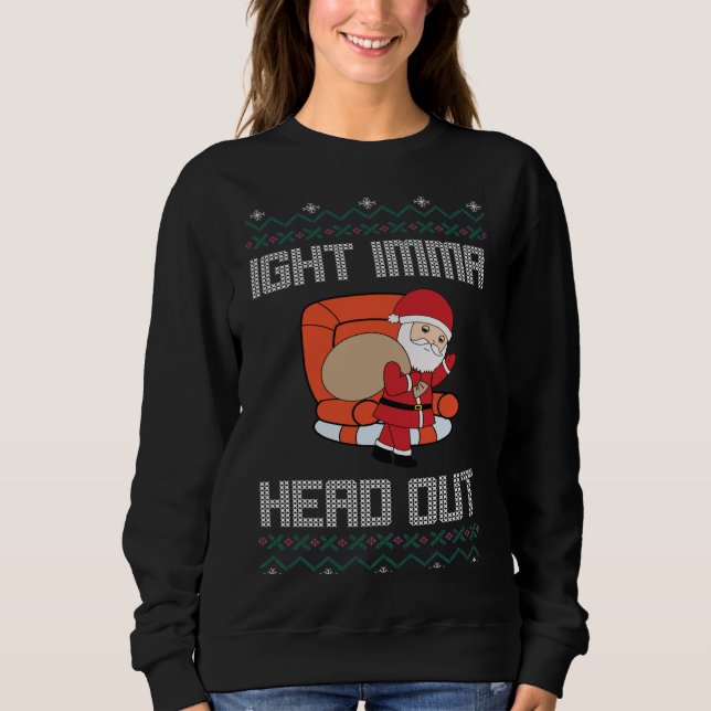 I'm With Scrooge Funny Ugly Christmas Sweater Desi (Front)