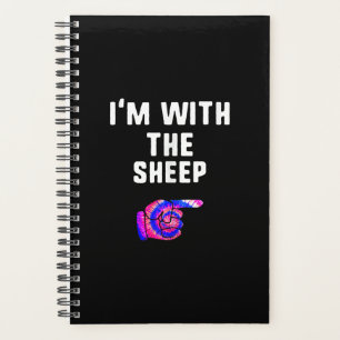 Im With Sheep Tie Dye   Halloween Dog Present Planner