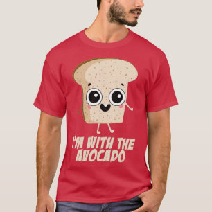 Im with the Avocado Funny Couples Matching Outfit T-Shirt