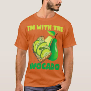 Im With The Avocado Toast Funny Halloween T-Shirt