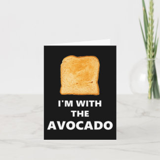 I'm with the Avocado Toast Halloween Costume Card