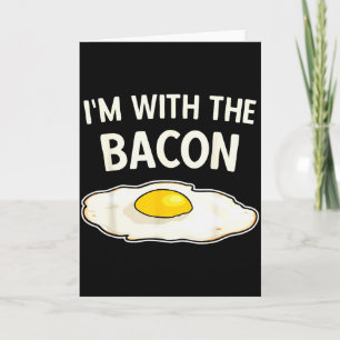 I'm With The Bacon Eggs Easy Halloween Matching Co Card