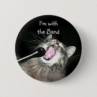 I'm with the band 6 cm round badge