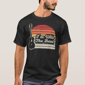 I'M With The Band Acoustic Guitar T-Shirt