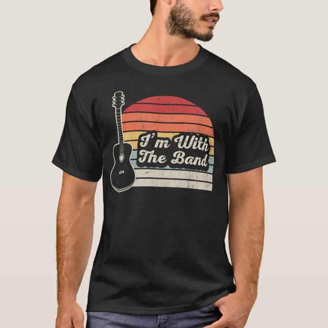 I'M With The Band Acoustic Guitar T-Shirt (Front)