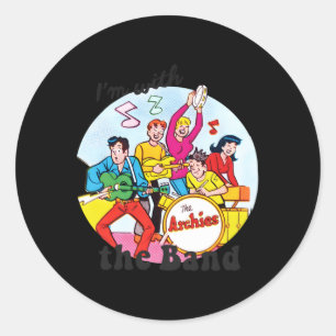 I'M With The Band Archie Comics Classic Round Sticker