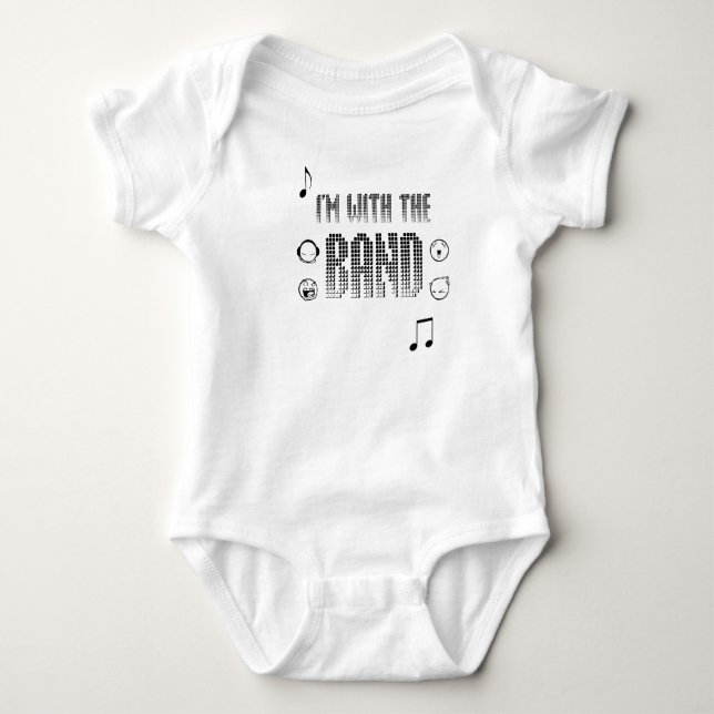 im with the band baby bodysuit (Front)