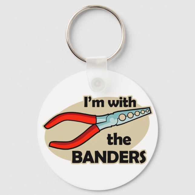 I'm With The Banders Key Ring (Front)