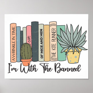 I'm With the Banned Banned Books Week Poster