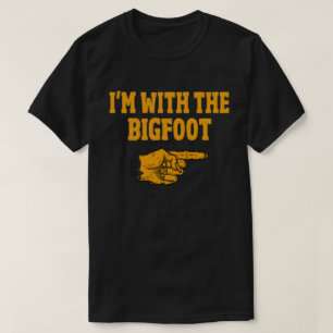 I'm With The Bigfoot Funny Couple Halloween T-Shirt