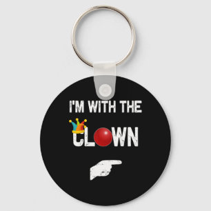I'm with the Clown Halloween Costumes Key Ring