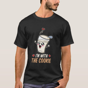 Im With The Cookie Partner Costume  Cookie and Mil T-Shirt