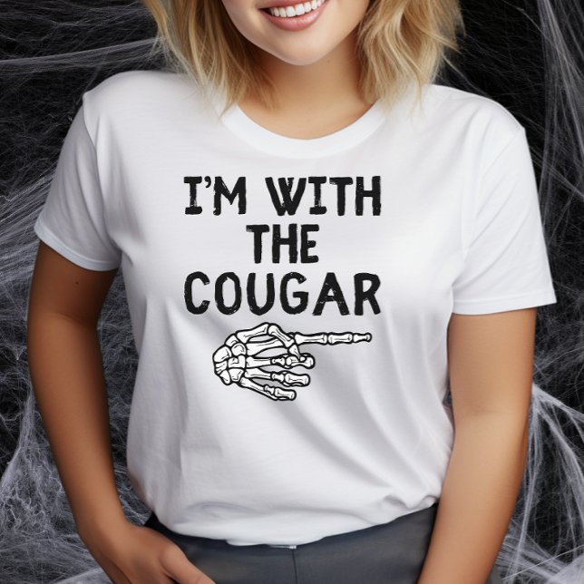 I'm With The Cougar Funny Couple Halloween Costume T-Shirt (Creator Uploaded)