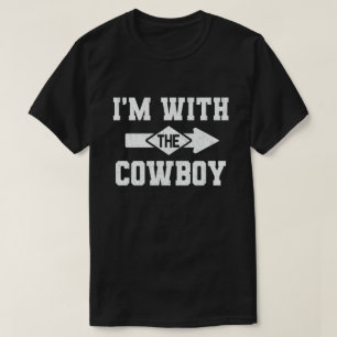 I'm With The Cowboy Funny Couple Halloween Costume T-Shirt