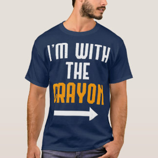 Im With The Crayon  Costume Funny Halloween T-Shirt