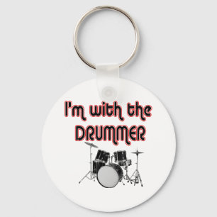 I'M WITH THE DRUMMER KEY RING
