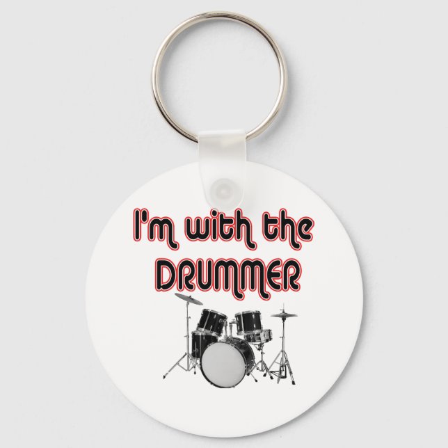 I'M WITH THE DRUMMER KEY RING (Front)