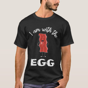 I'm With The Egg Bacon Couples Matching Costume Ha T-Shirt