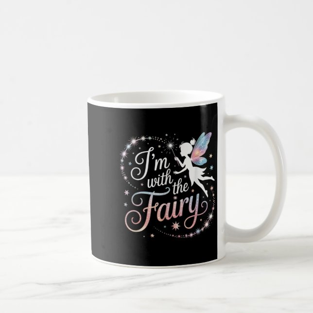 I'm With The Fairy Halloween Costume Dad Mum Group Coffee Mug (Right)