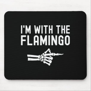I'm With The Flamingo Matching Couples Halloween F Mouse Mat