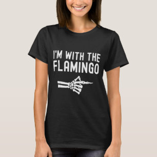 I'm With The Flamingo Matching Couples Halloween F T-Shirt