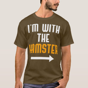 Im With The Hamster Costume Funny Halloween Couple T-Shirt