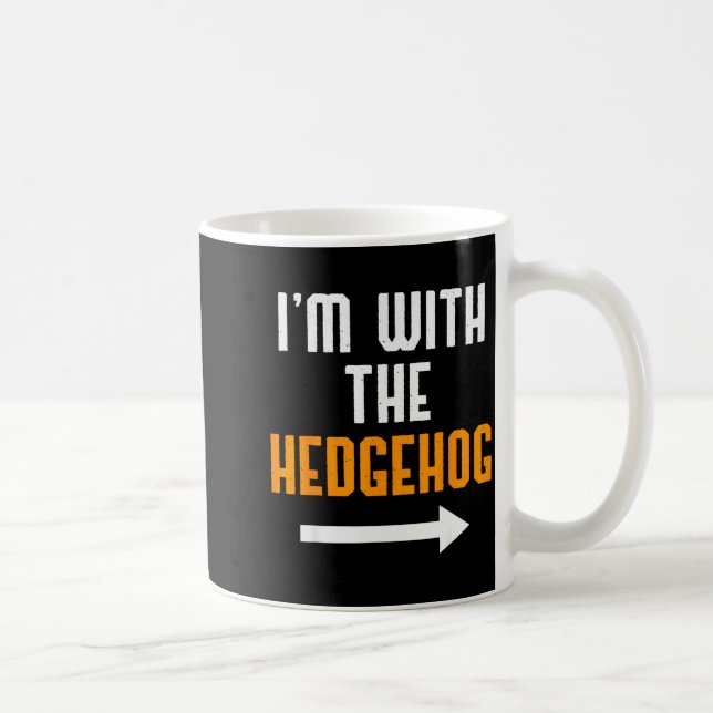 I'm With The Hedgehog Costume Funny Halloween Coup Coffee Mug (Right)