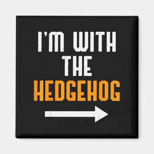 I'm With The Hedgehog Costume Funny Halloween Coup Magnet