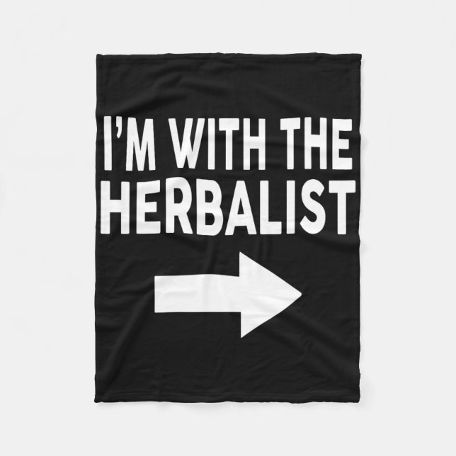 I'm With The Herlist For Herlists  Fleece Blanket (Front)
