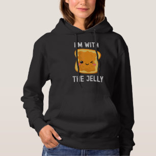 I'm With The Jelly Peanut Butter Best Friend Coupl Hoodie