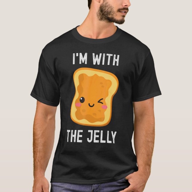I'm With The Jelly Peanut Butter Best Friend Coupl T-Shirt (Front)