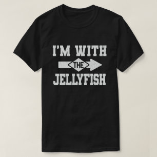 I'm With The Jellyfish Funny Couple Halloween T-Shirt