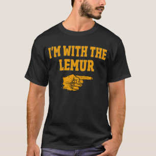I'm With The Lemur Funny Couple Halloween Costume T-Shirt