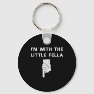 I'm With The Little Fella Bachelor Party Groom Jok Key Ring