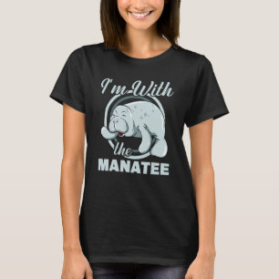 I'm With The Manatee Sea Cow Manatees Women Zookee T-Shirt