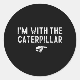 Im With The Matching Lazy Costume Halloween Classic Round Sticker