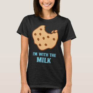 I'm With The Milk and Cookie Matching Couples Best T-Shirt