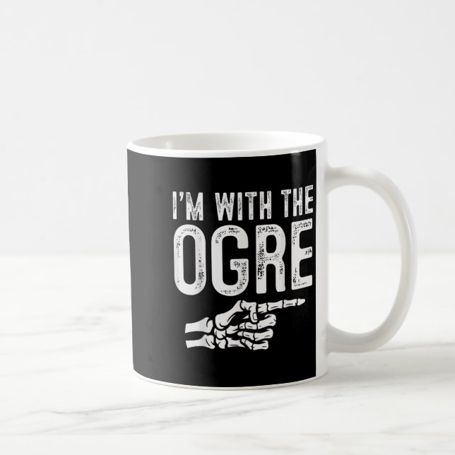 I'm With The Ogre Easy Costume Halloween Couples M Coffee Mug (Right)
