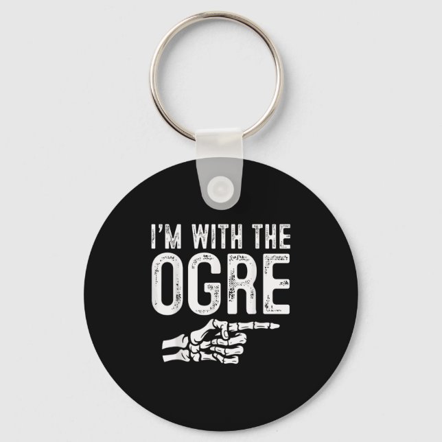 I'm With The Ogre Easy Costume Halloween Couples M Key Ring (Front)