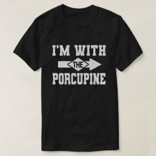I'm With The Porcupine Matching Halloween Costume T-Shirt