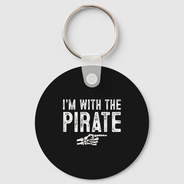 I'm With The Rate Easy Costume Halloween Couples M Key Ring (Front)
