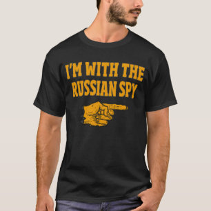 I'm With The Russian Spy Funny Couple Halloween T-Shirt