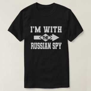 I'm With The Russian Spy Funny Couple Halloween T-Shirt