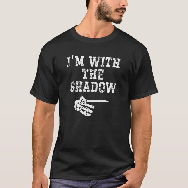 I'm with the Shadow Point Matching Couples Hallowe T-Shirt (Front)