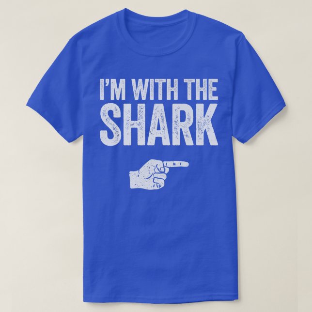 Im With The SharkMatching Shark Costume T-Shirt (Design Front)