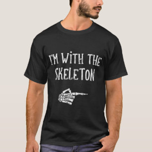 I'm With The Skeleton Matching Couple Costume Hall T-Shirt